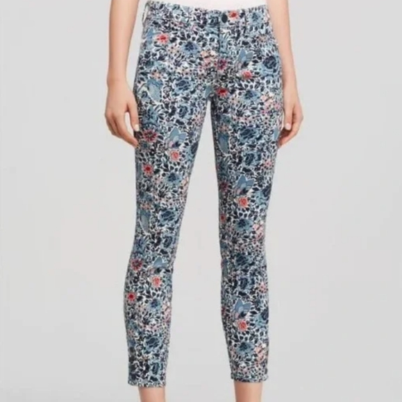 Tory Burch Denim - Tory burch‎ floral butterfly jeans Capri size 24, us 4
